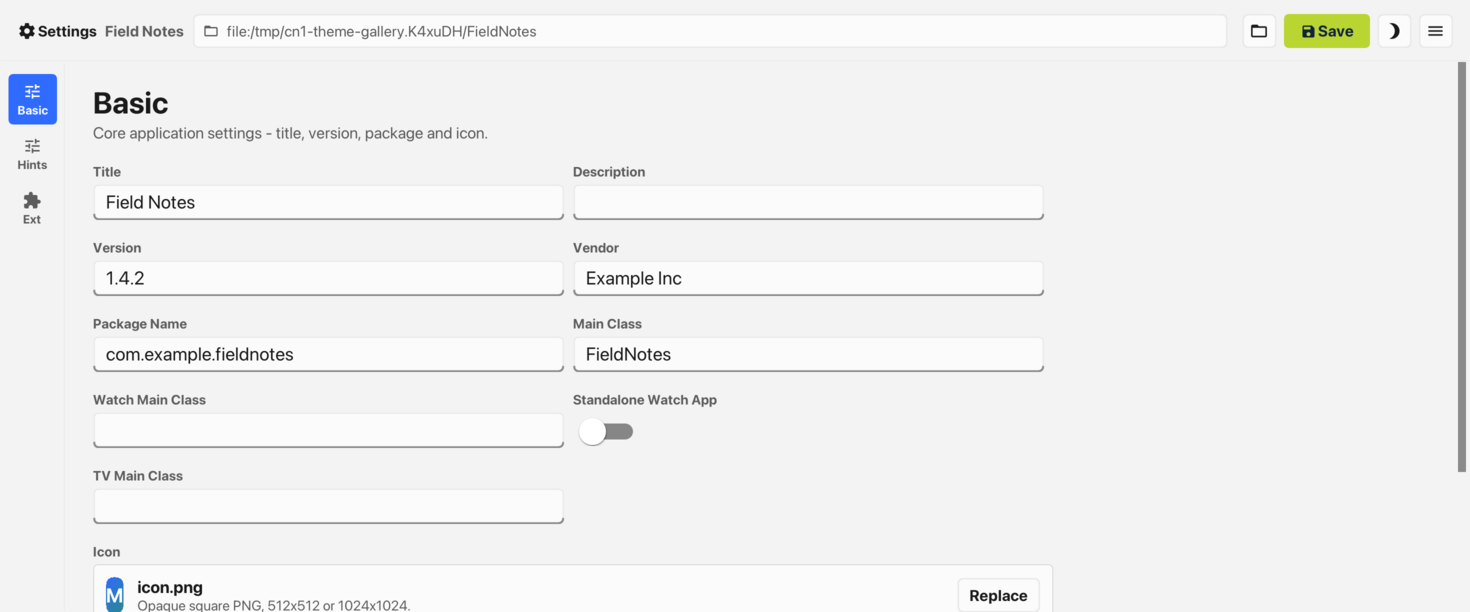 Settings under Fluent in light mode